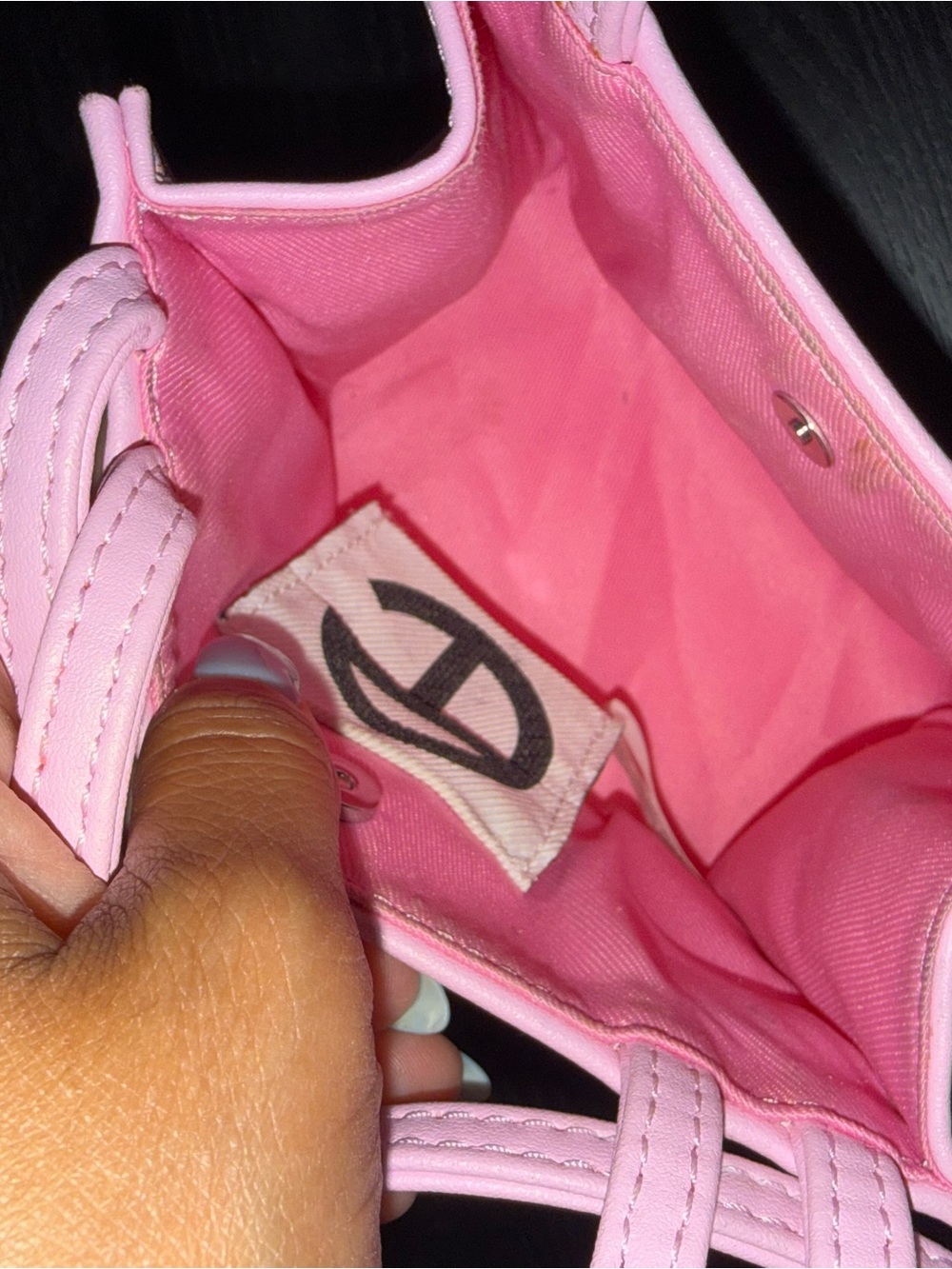 Telfar Pink Mini Shopping Bag - Picture 3 of 4